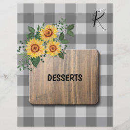 Divisor organizador de receitas de girassóis de gi