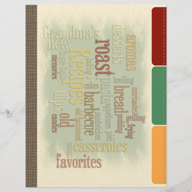 Divisores de Receita com Presilhas Faux para Binde (Frente)