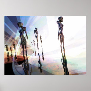 Divisores leves - poster surreal da arte