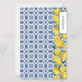 Divisórias de Receita de Azulejo Italiano Limão