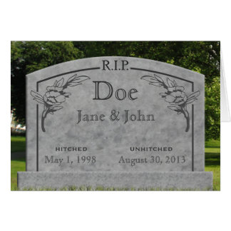 Divórcio - Cartão RIP - alterar texto