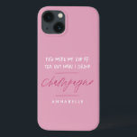 Divórcio Você foi minha xícara de chá, presente si<br><div class="desc">Divertido,  separado ou recém-solteiro amigo engraçado Você foi minha xícara de chá mas agora eu bebo champanhe moderno,  rosa e tipografia branca,  um presente simples e único</div>