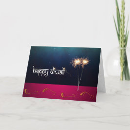 Diwali espumante - Cartão de saudação
