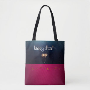 Diwali Feliz e Espelhante - Bolsa Tote