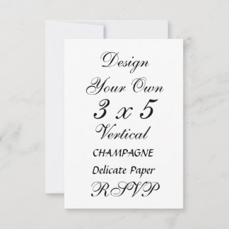 DIY 3 x 5 CHAMPAGNE Papel Delicado