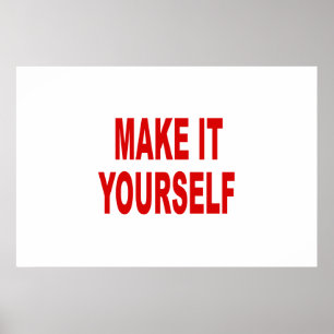 DIY criam seu próprio poster