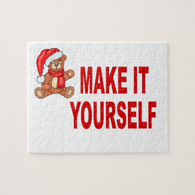 DIY criam seu próprio quebra-cabeça (Horizontal)