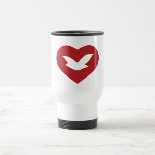 DIY DOVE OF PEACE Caneca de viagem