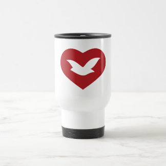 DIY DOVE OF PEACE Caneca de viagem