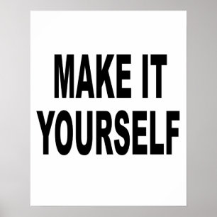 DIY fazem-lhe você mesmo o poster