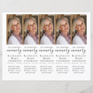 DIY Foto Simpatia Funeral Oração Bookmark
