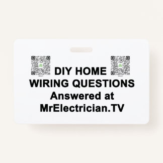 DIY HOME WIRING QUESTIONA Sr. Crachá eletricista