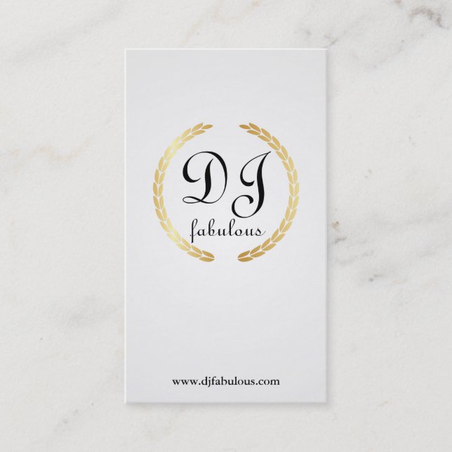 DJ - cartões de visitas (Frente)