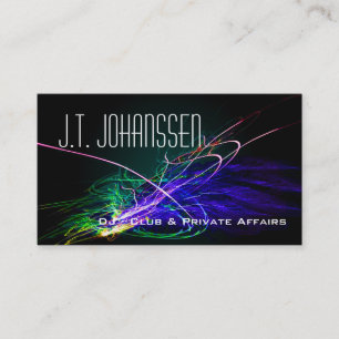 DJ - Cartões de visitas Padrão para Explosão de Mú