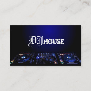 DJ, Music, Club, Cartão de visita
