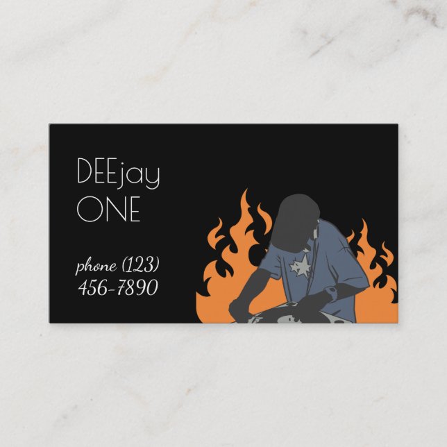 Dj Musical Cartão de visita (Frente)