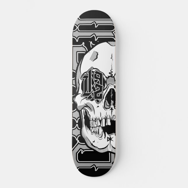 DK92 Skull - Skateboard (Frente)