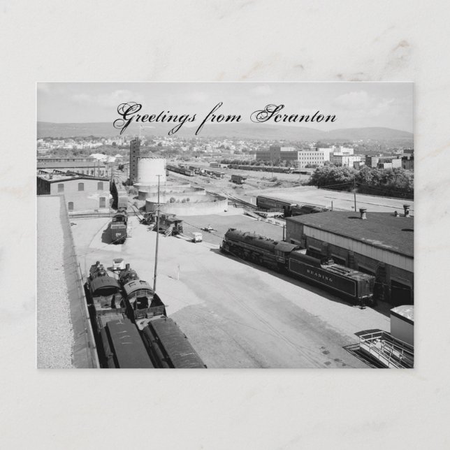 DL & W RR Scranton Pa. Cartão Postal (Frente)