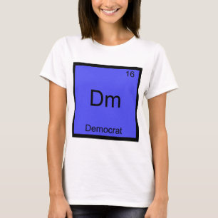 Dm - Democrata Camiseta Símbolo Elemento Química E