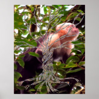 DNA ÁRVORE ou Árvore do MACACO POSTER