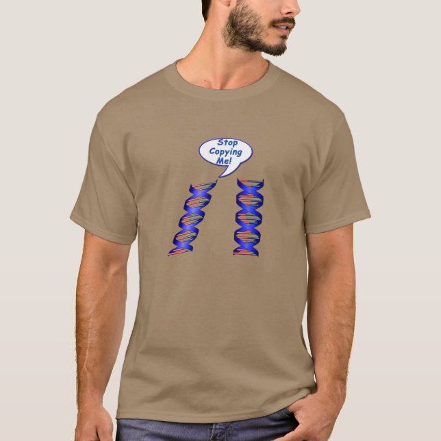 DNA Engraçado: Pare De Copiar-Me Camisa T (Frente)