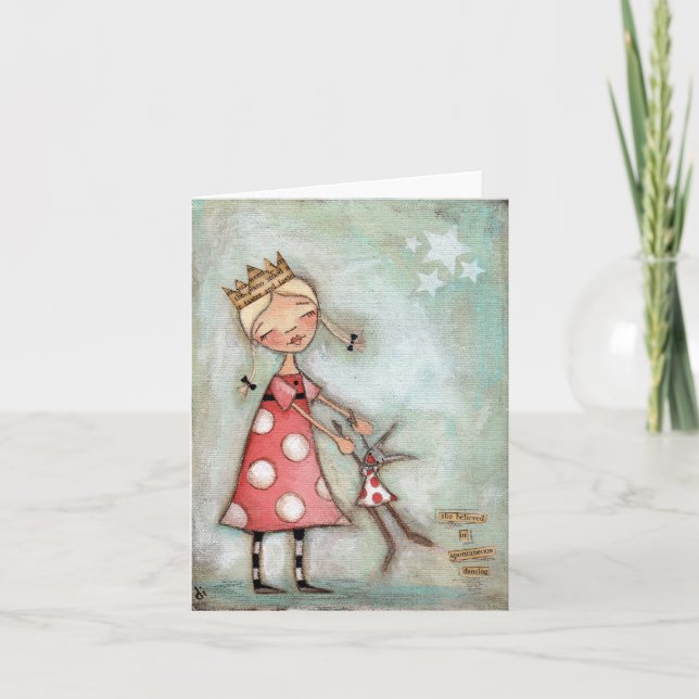 Dnching espontâneo - Cartão de Nota (Frente)