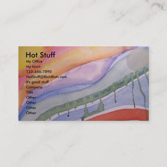 do abstrato cartão de visita agora (Frente)