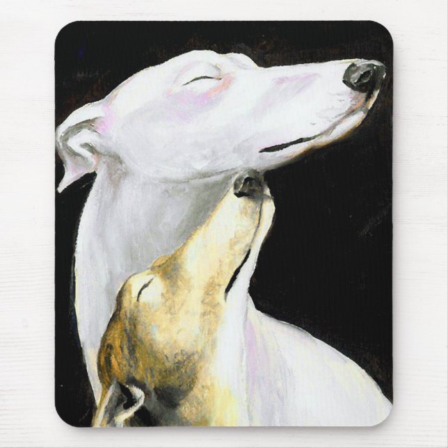 Do "arte Mousepad do cão do amor galgo" (Frente)