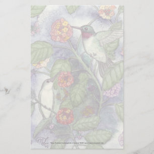 Do "artigos de papelaria dos colibris Throated