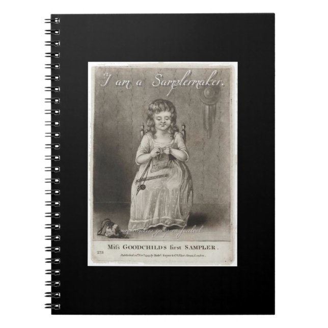 ~ do caderno espiral de Samplermakers de (Frente)