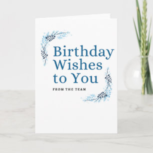 Do Cartão de Aniversário da Equipe