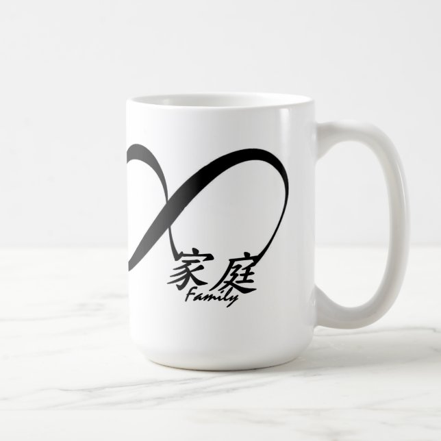 Do chinês caneca de café da família para sempre (Direita)