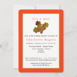 Do Convite Para Chás de fraldas Little Acorns