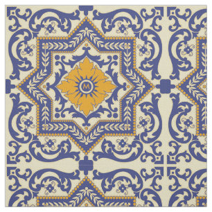 Do estilo cerâmico de Azulejo do monograma tecido