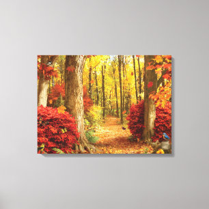 Do "impressão das canvas das madeiras outono" de