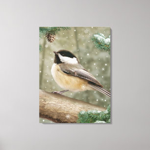 Do "impressão das canvas do Chickadee inverno" de