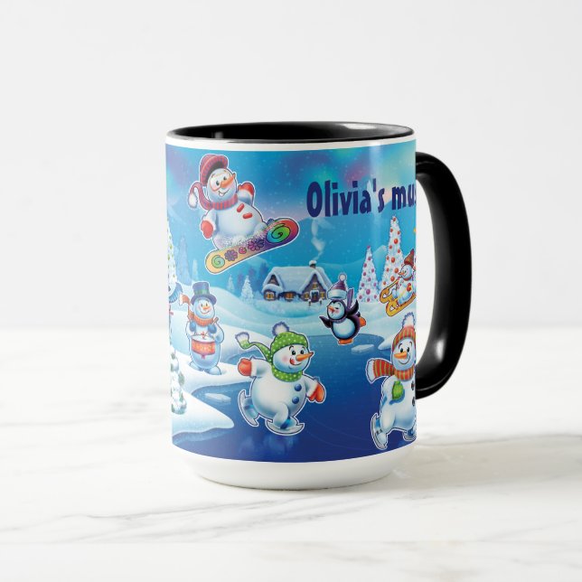 Do inverno do país das maravilhas da caneca da (Frente Esquerda)