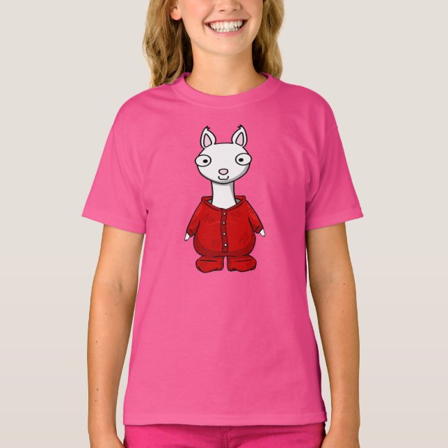 do lama vermelho do pijama do lama do lama camisa (Frente)