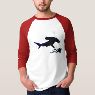 Do mergulhador camisa do MERGULHADOR para baixo