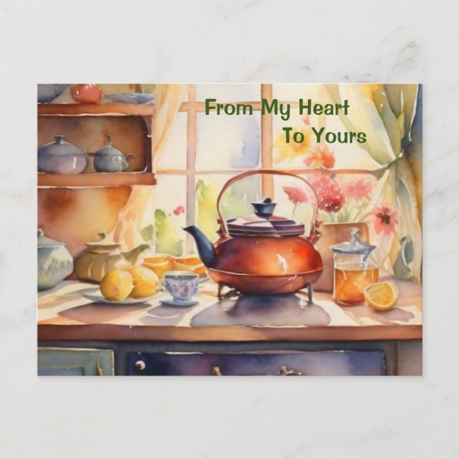 Do Meu Coração Belo Cartão de Férias Domésticas (Frente)