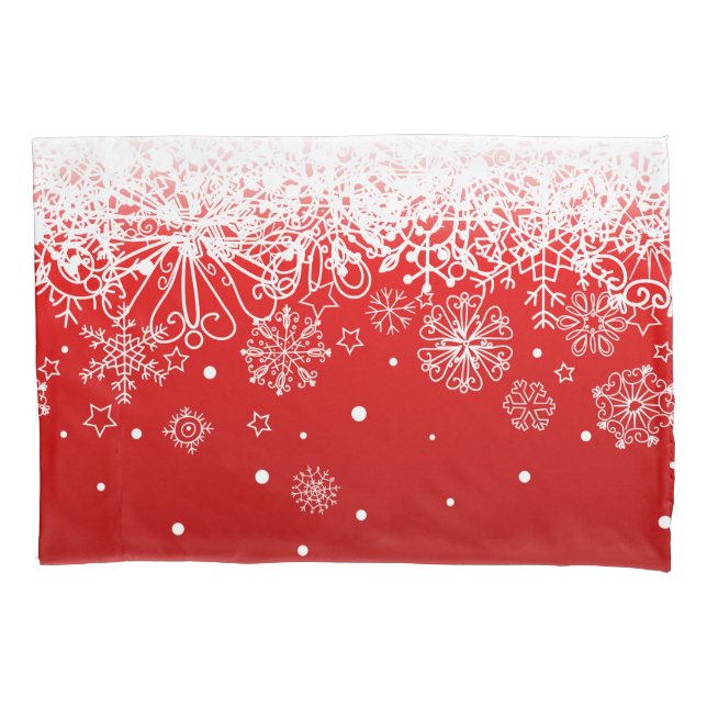 Do Natal branco laçado do floco de neve do KRW (Frente-Esquerda)