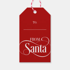 Do Natal do Papai Noel, as etiquetas do presente