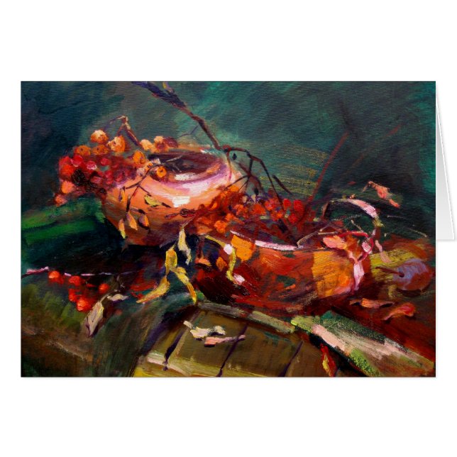 Do outono cartão da vida ainda (Frente Horizontal)