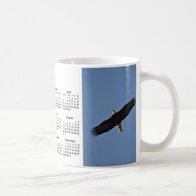 Do pássaro do calendário caneca 2014 de café (Direita)