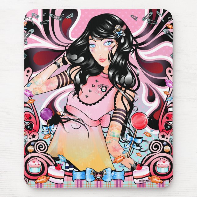 Do "princesa Candyland" Mousepad punk (Frente)