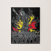 Do rock and roll quebra-cabeça de serra de vaivém