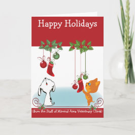 Do Seu Cartões de natal Clínico Veterinário