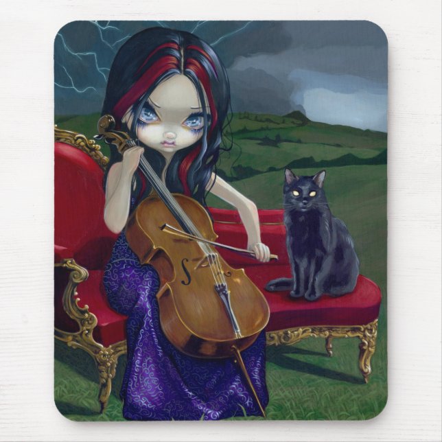 Do "tempestade" Mousepad violoncelo (Frente)