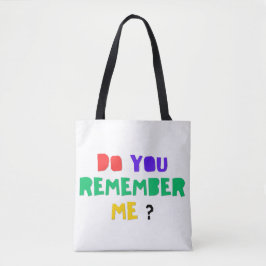 DO YOU REMEMBER ME Denim Jacket Tote Bag
