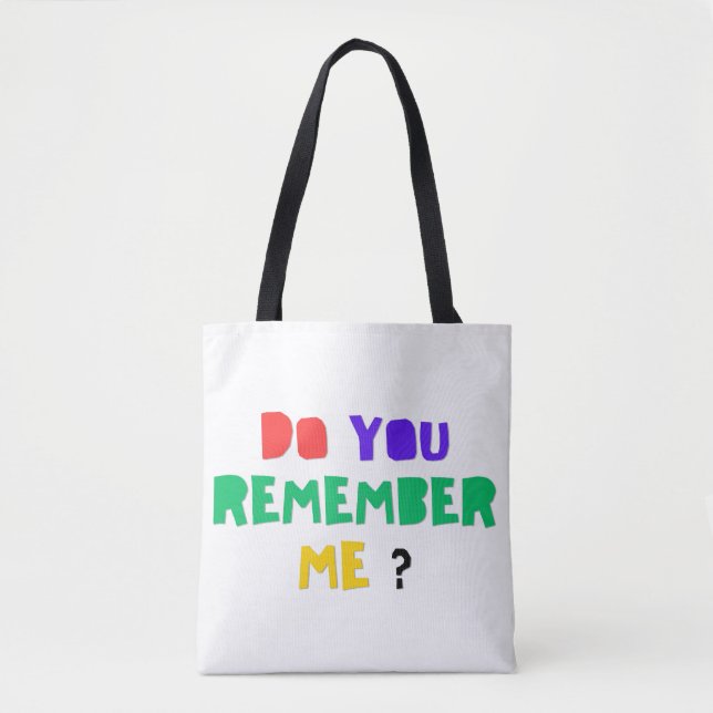DO YOU REMEMBER ME Denim Jacket Tote Bag (Frente)